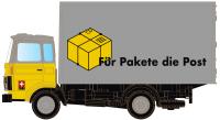 Minis/Lemke LC4885 - Spur N Volvo F4/6 mit Koffer - PTT Post (CH)