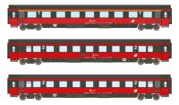 AMS 24002 - Spur N 3er Set Personenwagen Amz+2xBmpz ÖBB, Ep.IV, EC 64