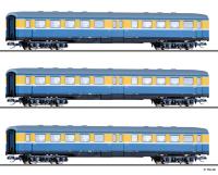 Tillig 01775 -  3er Set Personenwagen, DR, Ep.IV 'S-Bahn Leipzig'