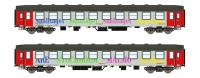AMS 25501 - Spur N 2er Set Liegewagen UIC-Y, Bc Snälltaget, Ep.V-VI
