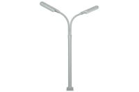 Viessmann 60951- Spur HO Peitschenleuchte doppelt mit Kontaktstecksockel LED weiß