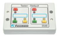 Viessmann 5548 - Tasten-Stellpult, rückmeldefähig 3-begriffig