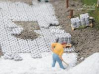 Juweela 28191 -  Rasengitterstein grau Inhalt 380 Stk.