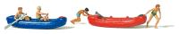 Preiser 10705 Spur H0 Figuren-Set Jugendliche mit Booten 4 Figuren