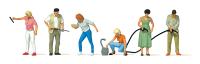 Preiser 10709 Spur H0 Figuren-Set "An der Tankstelle