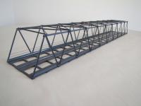 Hack K90-2 - Kastenbrücke 90 cm, 2-gleisig, grau