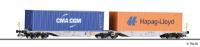 Tillig 18063 - Spur TT Containertragwagen, ÖBB,  'Hapag-Lloyd, CMA CGM'