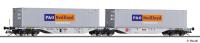 Tillig 18068 - Spur TT Containertragwagen Sggmrs, HUPAC AG