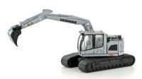 MiNis/Lemke LC4264 - Liebherr Compact Bagger Kette silber m. Tieflöffel
