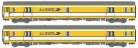 LS Models 40445 - Spur HO 2er Set Postwagen PA UIC, SNCF