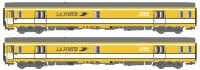 LS Models 40446 - Spur HO 2er Set Postwagen PA UIC, SNCF