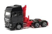 Herpa 313100-003 - Spur HO MAN TGX GX Zugmaschine mit Ladekran 3achs (6x4), schwarz