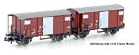 Hobbytrain H24201 -  Spur N 2tlg. Güterwagen Set K2 SBB braun, Ep.III