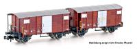 Hobbytrain H24202 - Spur N 2tlg. Güterwagen Set K2 SBB braun, Ep.IV