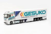 Herpa 315951 - MB Actros Gigaspace `18 Kühlkoffer-Sattelzug "GESUKO"
