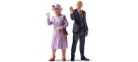 Preiser 65376 - Spur 0 Queen ElisabethII & Prince Philip