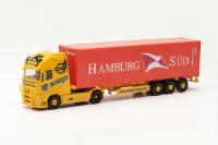 Herpa 316347 - Volvo FH Gl. XL 2020 Container-Sattelzug "Acargo/Hamburg Süd"