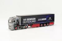 Herpa 316453 - MAN TGX GX Gardinenplanen-Sattelzug "Transporte Decker Düren"