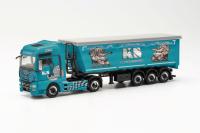 Herpa 316538 - MAN TGX XXL Euro 6C Stahlrundmulden-Sattelzug "KS Containerdienst"