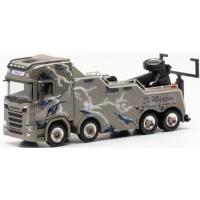 Herpa 316583 - Scania CR 20 HD Empl Bison Bergefahrzeug "De Martini" (Bayern/Lauf an der Pegnitz)