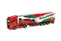 Herpa 316767 - Spur HO MAN TGX GX Kühlkoffer-Sattelzug "Schumacher"