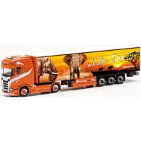 Herpa 316903 - Scania CS 20 HD Gardinenplanen-Sattelzug "Ferntrans Haas" (Baden-Württemberg/Schenkenzell)