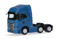 Herpa 317122-003 - Spur HO Iveco S-Way Zugmaschine 3achs (6x2), verkehrsblau