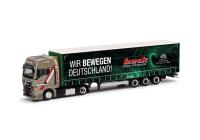 Herpa 317818 - Spur HO MAN TGX GX Lowlinergardinenplanen-Sattelzug "Buck/Wir bewegen Deutschland"
