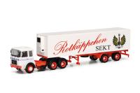 Herpa 317887 - Spur HO Roman Diesel 6x4 Kühlkoffer-Sattelzug Rotkäppchen Sekt