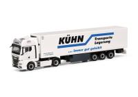 Herpa 318020 - Spur HO MAN TGX GX Kühlkoffer-Sattelzug "Kühn Kühltransporte" (Nordrhein-Westfalen/Ostbevern)