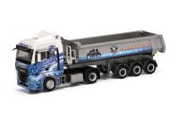 Herpa 318044 - Spur HO MAN TGX GM Rundmulden-Sattelzug Brückmann/Kassel Huskies