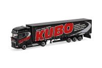 Herpa 318068 - Spur HO DAF XG+ Gardinenplanen-Sattelzug "KUBO"