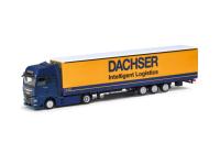 Herpa 318143 - Spur HO MAN eTGX GX 15 Meter Lowliner-Sattelzug "Dachser Intelligent Logistics"