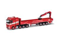 Herpa 318426 - Spur HO Mercedes-Benz Actros L Gigaspace Pritschen-Sattelzug mit Kran "Colonia"