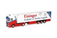 Herpa 318594 - Spur HO Scania CS 20 HD Kühlkoffer-Sattelzug "Eisinger"