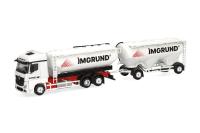 Herpa 319157 - Spur HO Mercedes-Benz Actros Streamspace Eutersilo-Hängerzug "Imgrund"