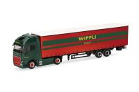 Herpa 319171 - Volvo FH GL XL Electric Gardinenplanen-Sattelzug "Wipfli" CH
