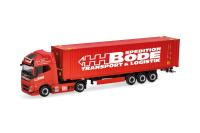 Herpa 319249 - Spur HO Volvo FH GL XL Electric 40ft Container-Sattelzug "HH Bode"