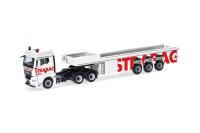 Herpa 319270 - Spur HO MAN TGX GM Betonteile-Sattelzug "Strabag"