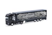 Herpa 319386 - Spur HO Scania CS 20 HD Kühlkoffer-Sattelzug "Heide Logistik"