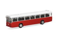 Herpa 319393 - Spur HO MAN Büssing SÜ 210 Stadtbus, rot/weiß