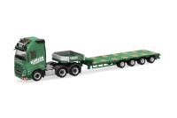 Herpa 319492 - Spur HO Volvo FH GL XL 2020 Semitieflade-Sattelzug "Kübler"