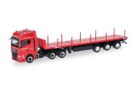 Herpa 319508 - Spur HO MAN TGX GX Teletrailer-Sattelzug "Scholpp"