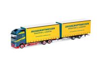 Herpa 319515 - Spur HO Volvo FH GL XL 2020 Jumbogardinenplanentandem-Hängerzug "Wolfgang Matthiessen"