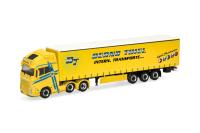 Herpa 319591 - Spur HO Volvo FH GL XL 2020 6x2 Gardinenplanen-Sattelzug "Bernd Thiel Transporte"