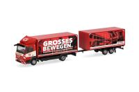 Herpa 319744 - Spur HO Mercedes-Benz Atego 13 Koffer-Hängerzug "Colonia"