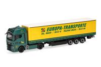 Herpa 319874 - Spur HO MAN TGX GX Gardinenplanen-Sattelzug "Rubart Europa-Transporte"