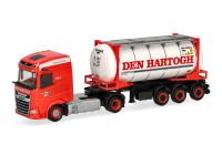Herpa 320344 - Spur HO DAF XG Swapcontainer-Sattelzug "Den Hartogh" (Niederlande)