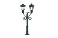 Viessmann 6473 - Spur N  Parklaterne zweiflammig schwarz, Höhe: 37 mm