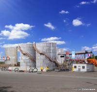 Kibri 37467 - Spur N Zwei Hochtanks MIRO mit Bürogebäude und Abfüllstation